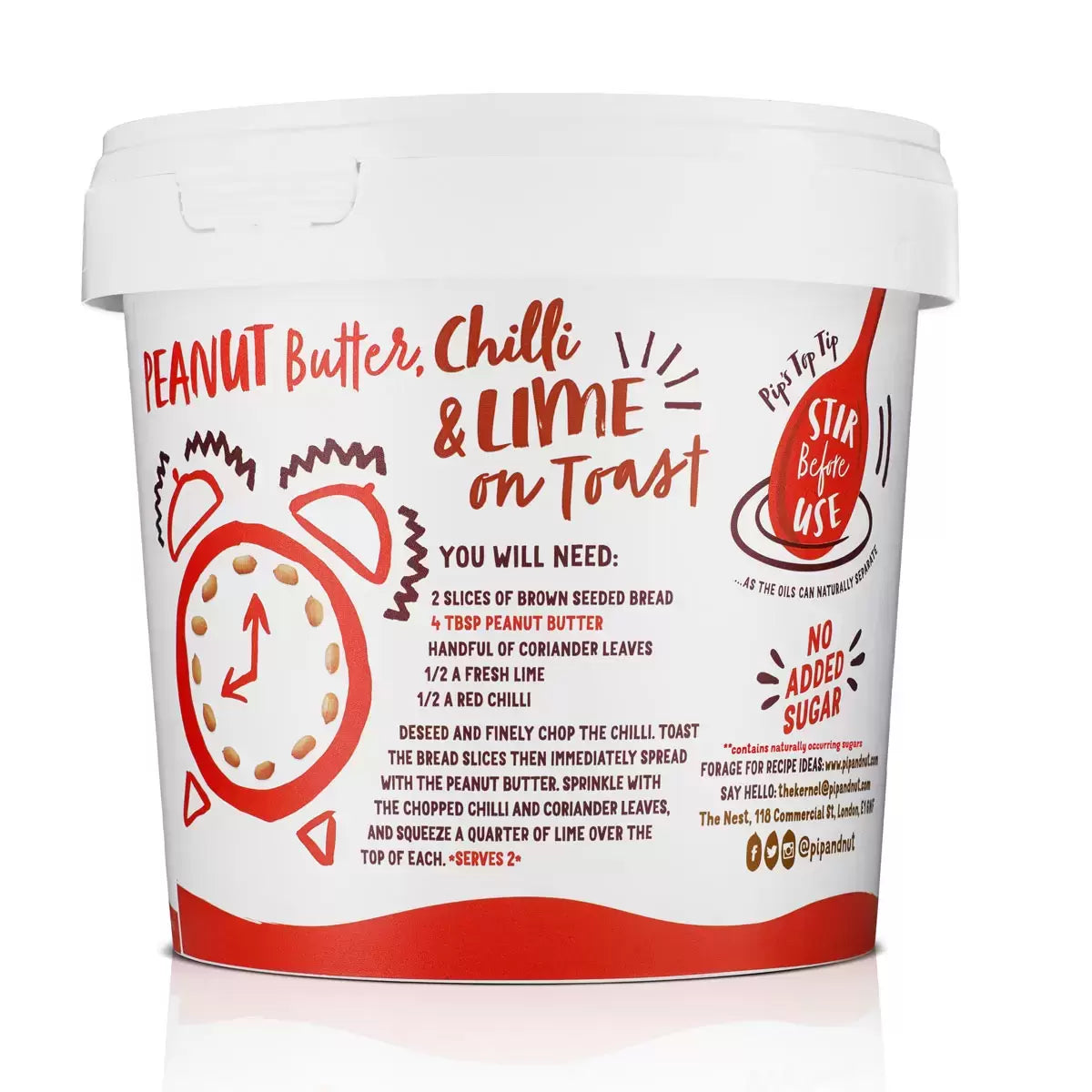 Pip & Nut Crunchy Peanut Butter, 1kg - Bulkbuydirect