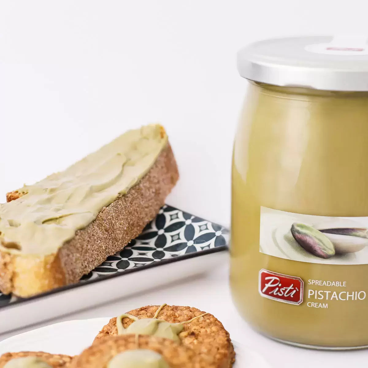 Pisti Sicilian Pistachio Cream Spread, 600g - Bulkbuydirect