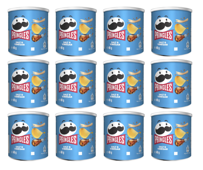 Pringles Salt & Vinegar 40g, Pack of 12 - Bulkbuydirect