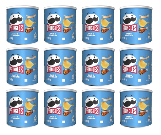 Pringles Salt & Vinegar 40g, Pack of 12 - Bulkbuydirect