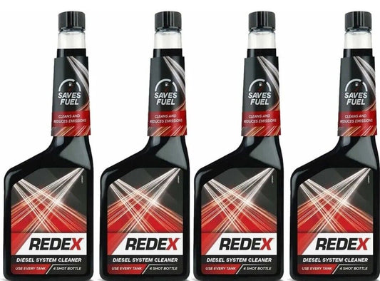 Redex Fuel System Cleaner - 500ml, 4 Pack: Optimise Performance for Petrol and Diesel Cars - Bulkbuydirect