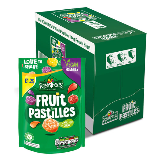 Rowntree's Fruit Pastilles - 10 x 114g - Bulkbuydirect