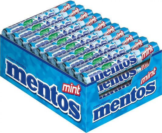 Mentos Mint Chewy Dragees 38g (case of 40)