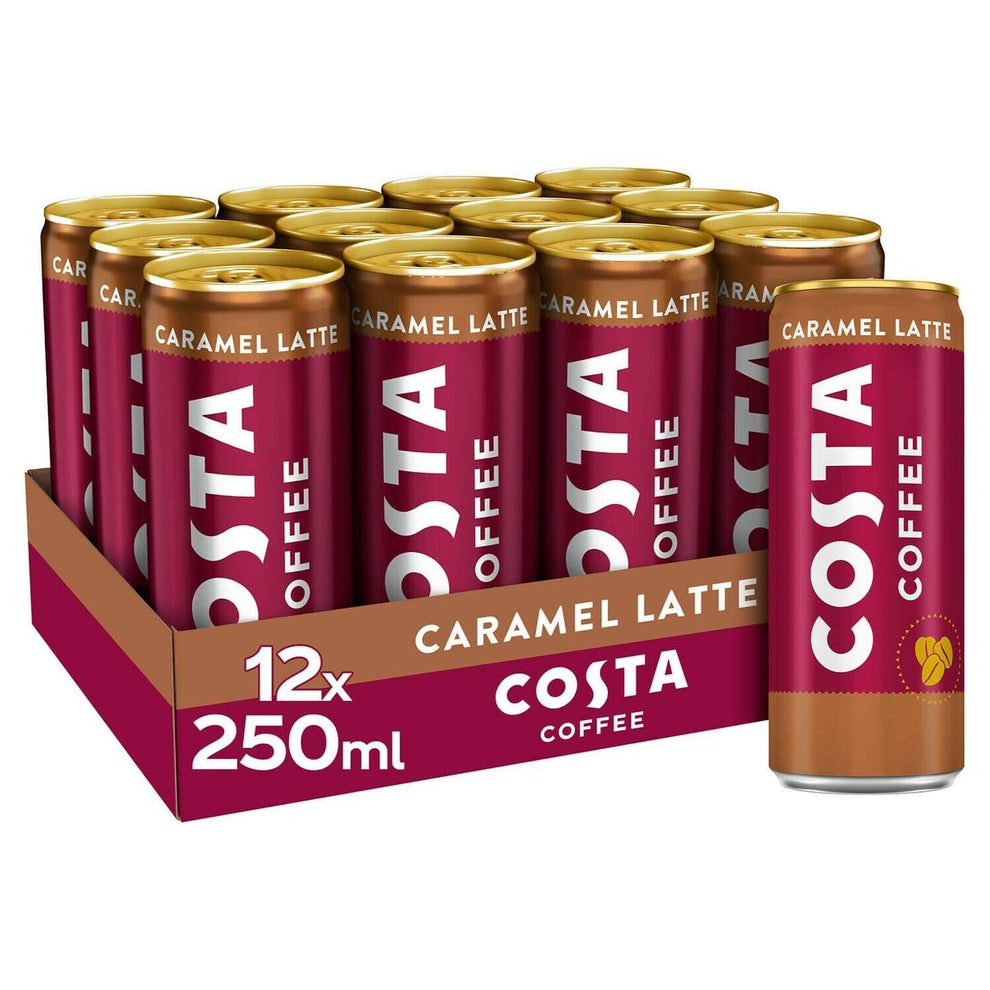 Costa Coffee Caramel Latte Iced Coffee 12 X 250ml Pmp £149 Case Of