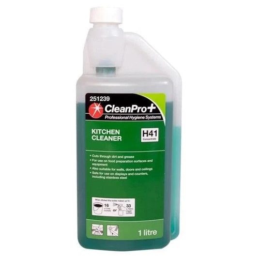 CleanPro+ Kitchen Cleaner H41 Concentrate 1 Litre (Pack of 1) - Bulkbuydirect