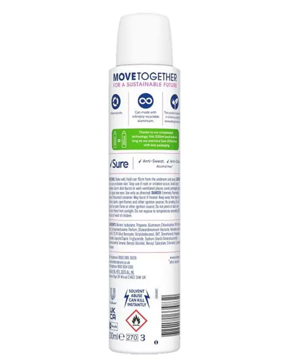 Sure Bright Bouquet Anti-Perspirant Deodorant, 6 x 200ml: Lasting Freshness in a Vibrant Bouquet - Bulkbuydirect