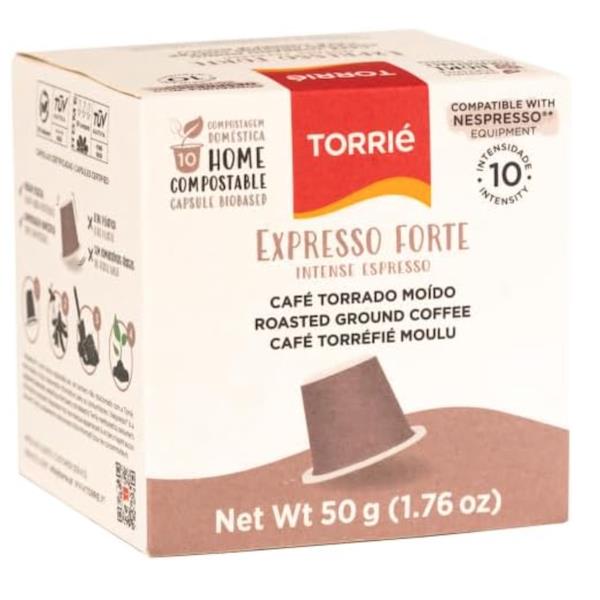 100% Home Compostable Nespresso Compatible Intense Strong Coffee 60 Capsules (Pack of 1) - Bulkbuydirect
