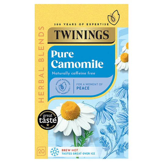 Twinings Pure Camomile 20 Tea Bags 30g (Pack of 4) - Bulkbuydirect