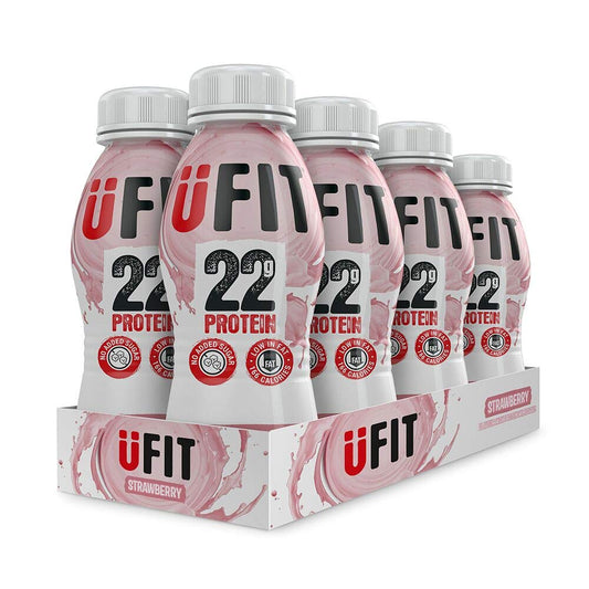 UFit Shakes 12 x 310ml - Strawberry Flavour - Bulkbuydirect