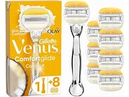 Gillette Venus Comfortglide 8 Blades + Olay Platinum Handle