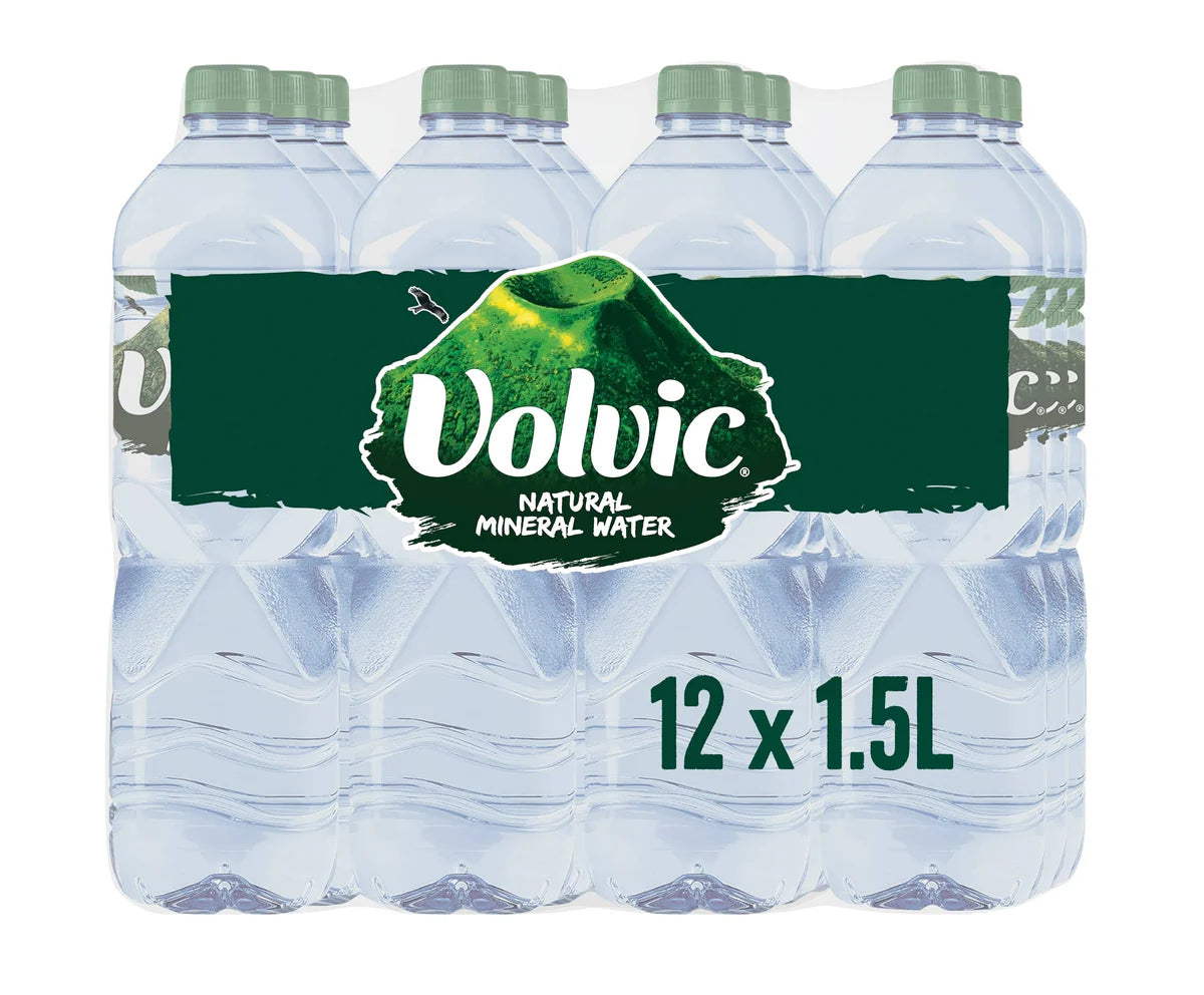 Volvic Still Mineral Water, 1.5L (Pack of 12)