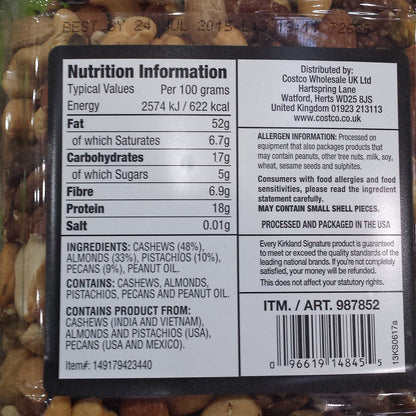 Kirkland Signature Extra Fancy Unsalted Mixed Nuts 1.13kg - Bulkbuydirect