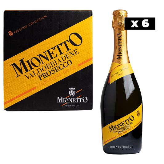 Mionetto Prosecco 6 x 750ml - Bulkbuydirect