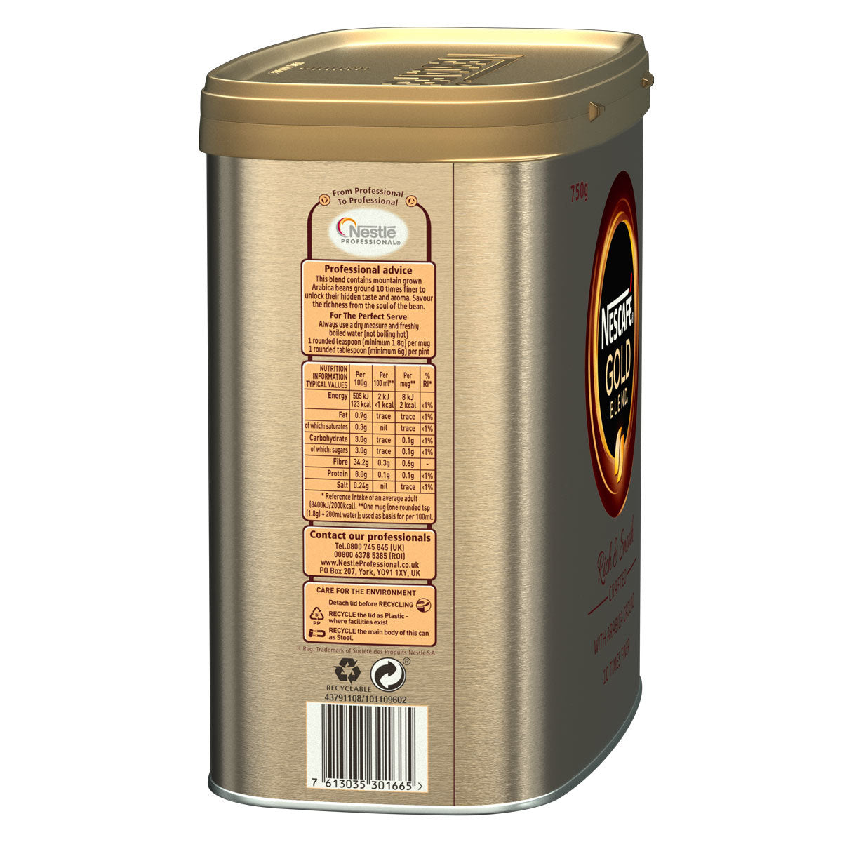 Nescafé Gold Blend Instant Coffee Granules, 750g - Bulkbuydirect