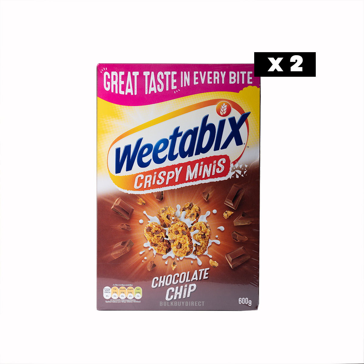 Weetabix Crispy Minis 2x600g: Crunchy and Wholesome Breakfast Delight