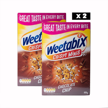 Weetabix Crispy Minis 2x600g: Crunchy and Wholesome Breakfast Delight